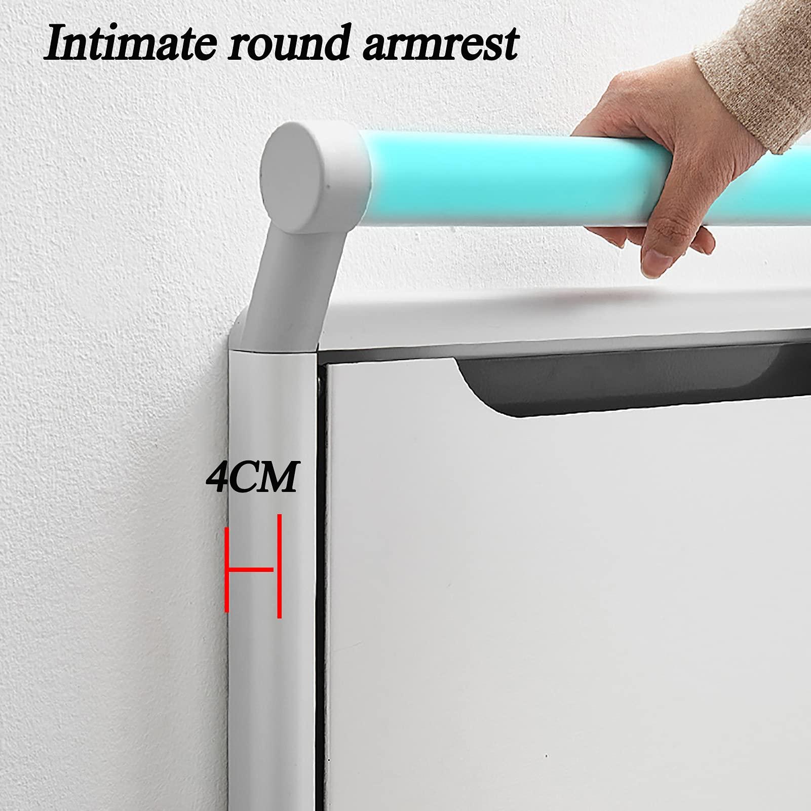 XLTTY Folding Stools Wall-Mounted Invisible Shoe-Changing Stool, Space-Saving Folding Drop-Leaf Wall Stool with Armrests, for Balconies/Porch Folding