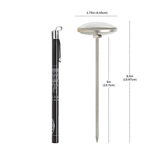 CDN CDN ProAccurate® Instant Read Meat Thermometer for Precise Ovenproof Poultry Cooking, 1.75" Dial (IRM190)