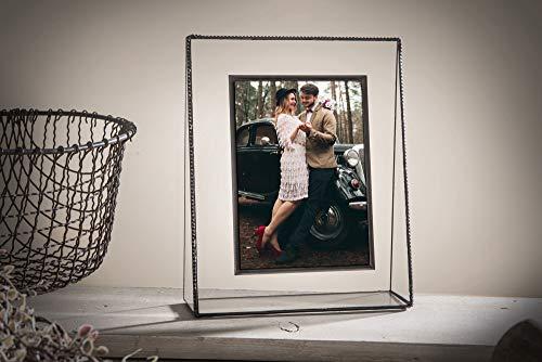 J Devlin Glass Art Glass Picture Frame 5x7 Photo J Devlin Pic 319-57V (5x7 Vertical)