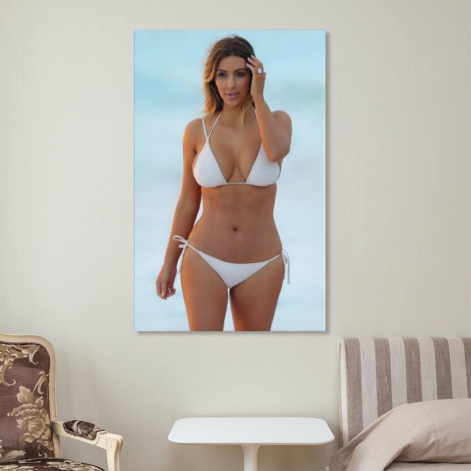 Generic Kim Kardashian Sexy Poster Wall Art Poster Gifts Bedroom Prints Home Decor Hanging Picture Canvas Painting Posters 12x18inch(30x45cm)