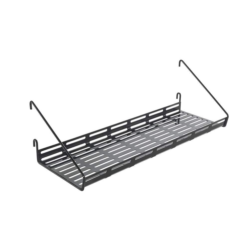Metaltex USA Metaltex Shelf for Wall Grille, Black, 45x15x12 cm