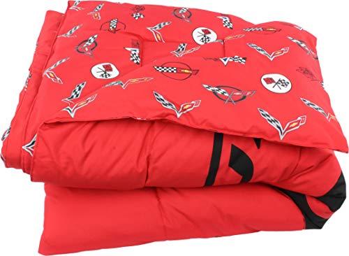 College Covers College Covers C7 Corvette Comforter, Twin, Red