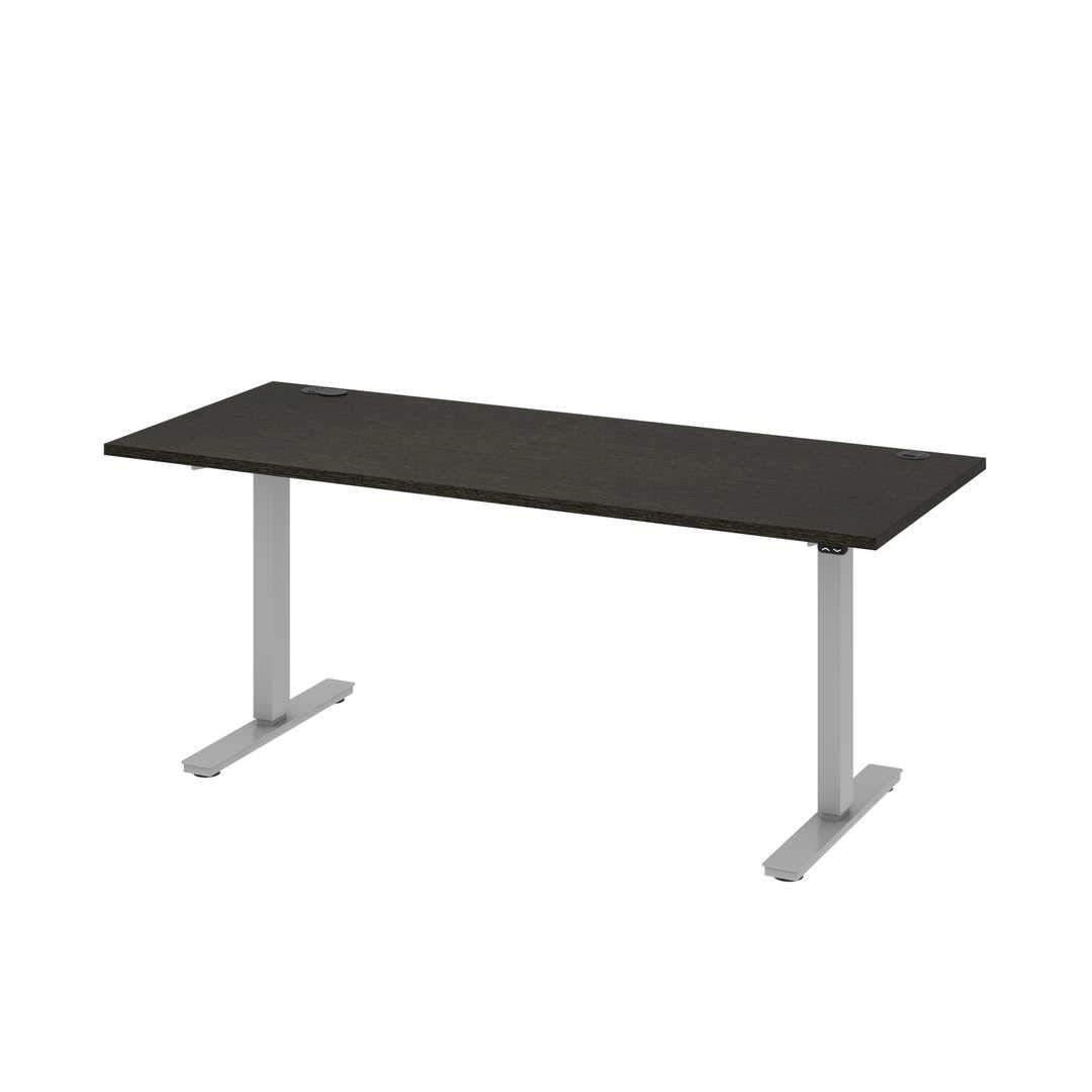 Bestar Bestar Upstand Standing Desk, Ergonomic Electric Table for Home Office, 72W x 30D, Deep Grey