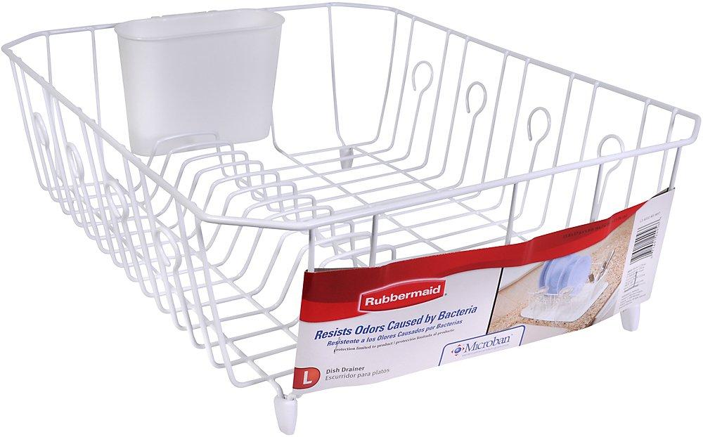 Rubbermaid Rubbermaid Food Products Rubbermaid, Large, White For Dish Drainer