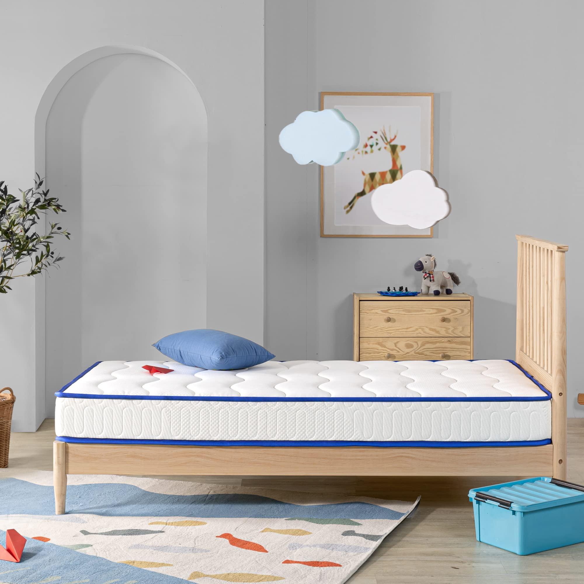 Zinus ZINUS 6 Inch Essential Innerspring Mattress, Twin, Mattress for Kids, Medium Firm Feel, CertiPUR-US Certified Foams, Mattress in A Box