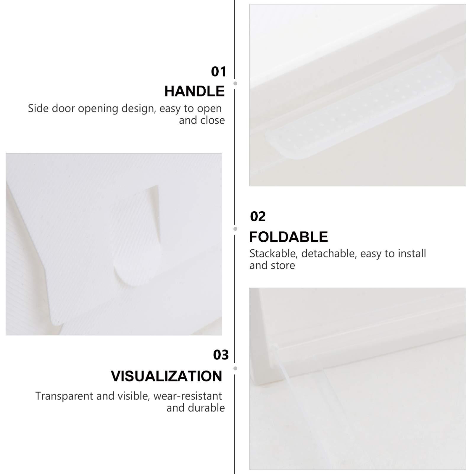 Cabilock Cabilock 1pc Box Transparent Plastic Shoe Box Storage Box Storage Stackable Shoe Container Sports Shoe Storage - Shoe Rack Sneakers Shoebox Clamshell