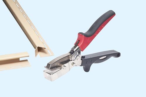 Malco Malco REDLINE J Channel Cutters 1 knockout for drain tabs, downstream notch cutouts and miter trim cuts JCC75R - Ergonomic Handle