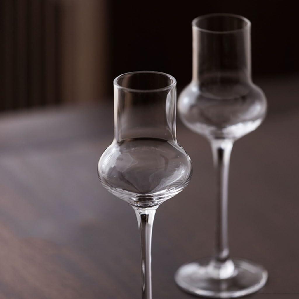 PEKJI PEKJI Creative Wine Glasses Round Long Stem Glass Cocktail Glasses Champagne Glasses 80 ml/2.7 oz