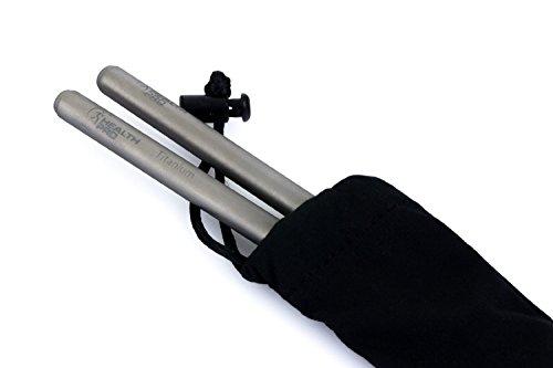 ProHealth HealthPro Titanium (TI) Super Strong Lightweight Professional Chopsticks with Storage Bag (2)