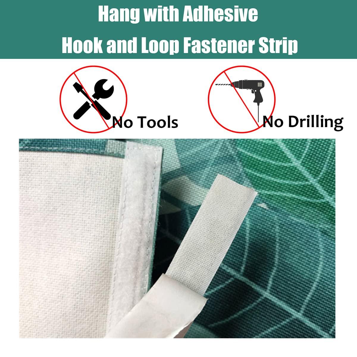 SK Studio SK Studio Cabinet Curtains for Shelves, Privacy Closet Curtain Dust-Proof Sink Curtains for Small Kitchen Laundry Room, No Tools No Drill Style 12, 31.5\" W x 35.4\" H