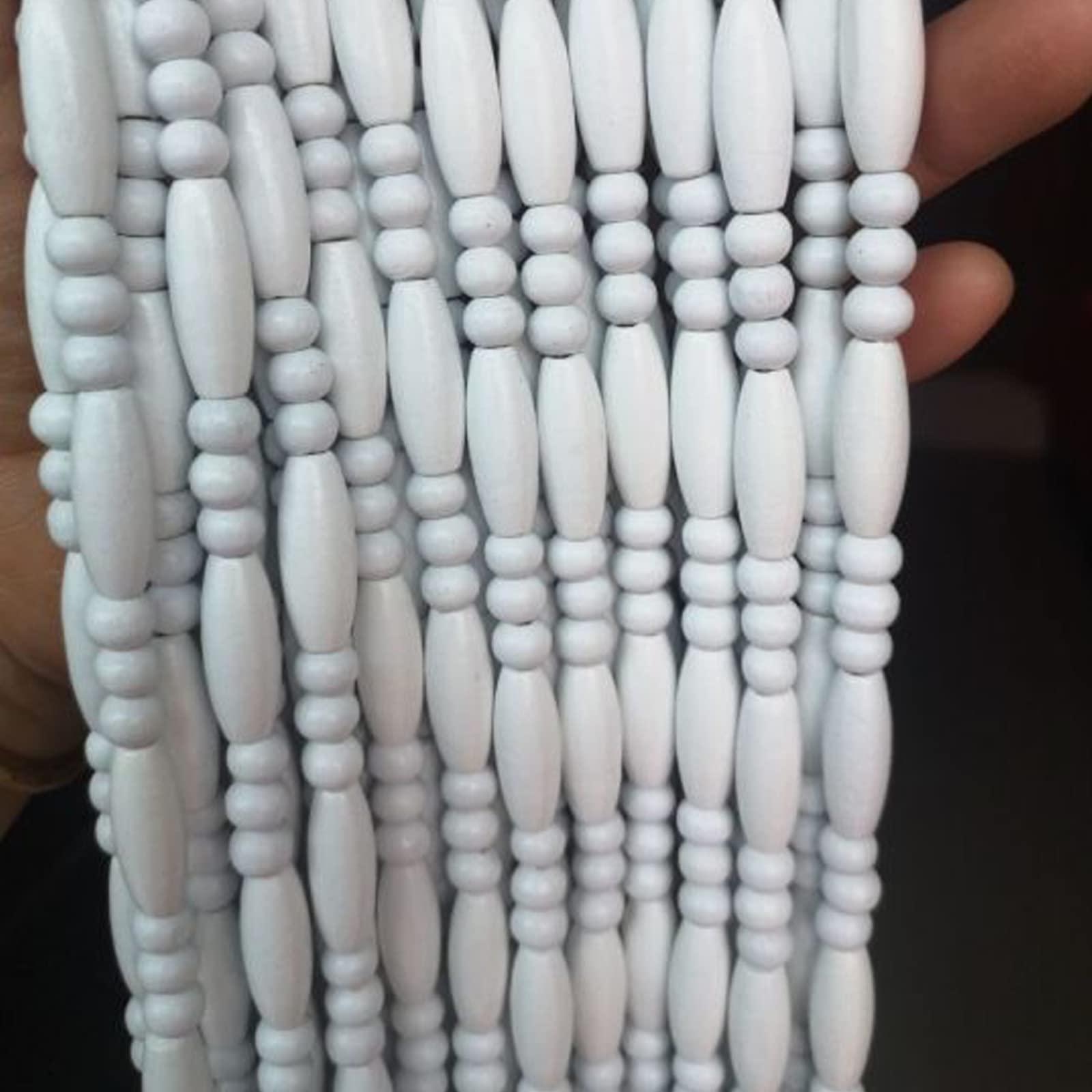 LEOSXA LEOSXA Wood Beaded Curtains Wooden Door Room Divider,Hanging Wooden Beaded Door Curtains,Partition Beads Curtain,Hanging Entrance Partition Curtain,for Room Bedroom,Customizable (30 stran