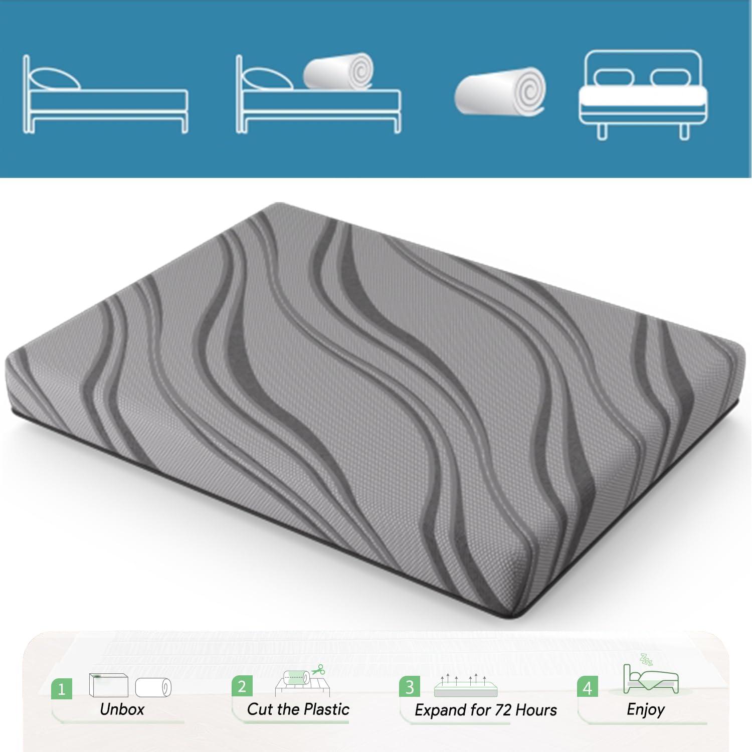 STRYWRD Twin XL/Twin/Full/Queen/King/Cal King Size Bed Mattress Responsive Gel Memory Foam Hybrid Mattress Performance Heat & Wicking Fabric Medium Firm Pressure Relief(5-8 days for delivery) (Full 10in)