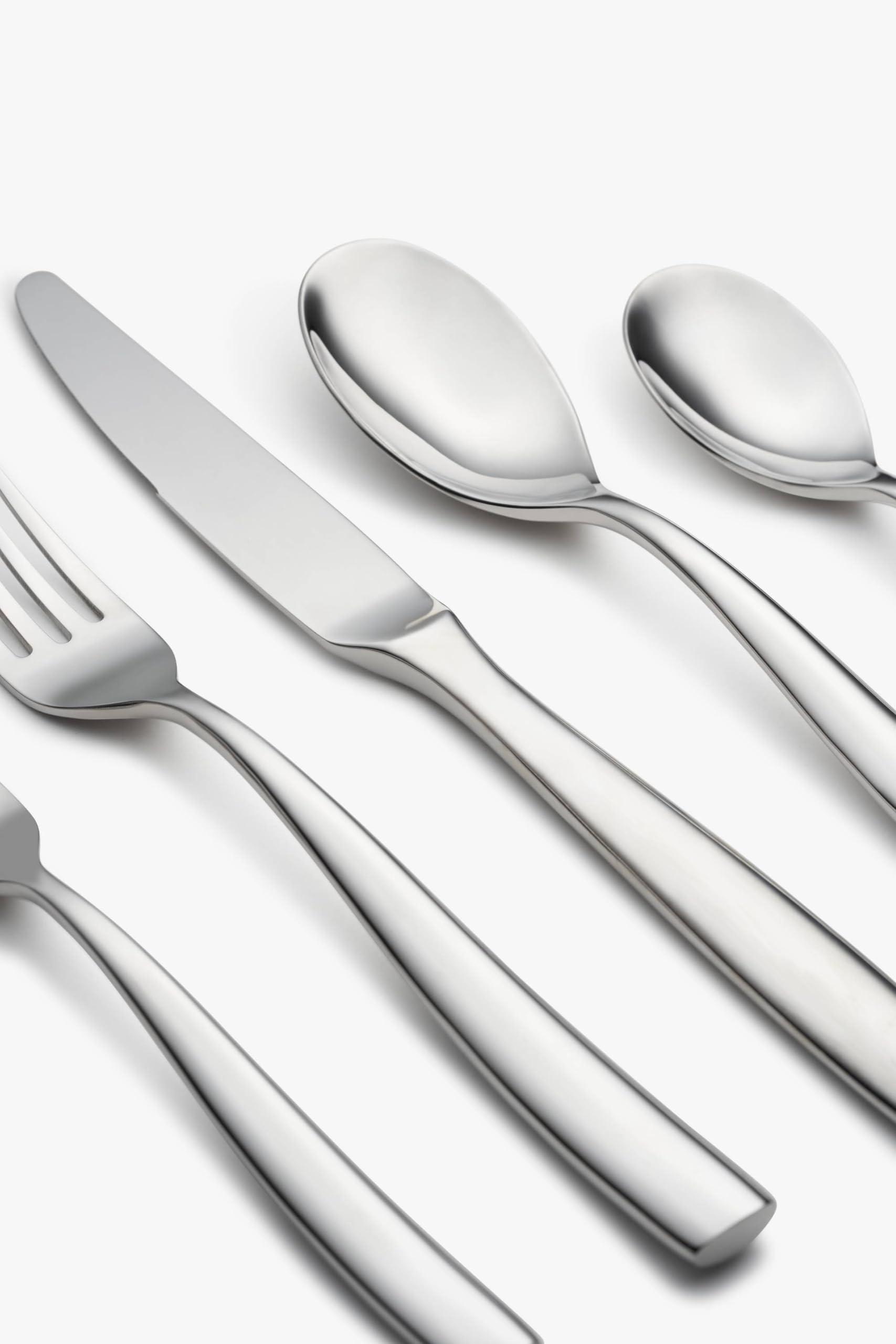 CAMBRIDGE Cambridge Silversmiths Linden 20-Piece Flatware Set, Service for 4, Silver