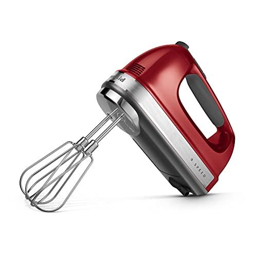 KitchenAid KitchenAid 9-Speed Digital Hand Mixer with Turbo Beater II Accessories and Pro Whisk - Candy Apple Red