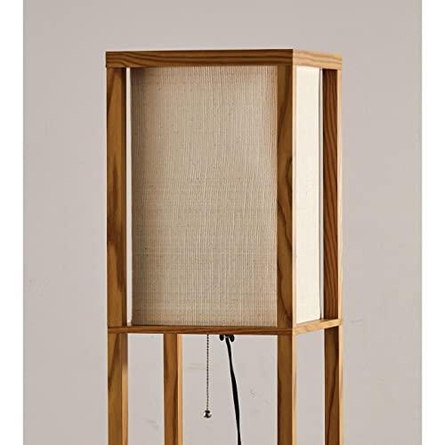 Adesso Adesso 3138-12 Wright Shelf Lamp, Natural Wood Veneer on Mdf