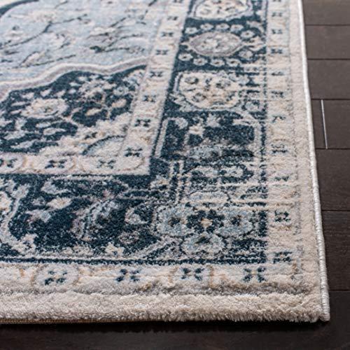 Safavieh SAFAVIEH Isabella Collection Area Rug - 8' x 10', Cream & Light Blue, Oriental Design, Non-Shedding & Easy Care, Ideal for High Traffic Areas in Living Room, Bedroom (ISA915M)