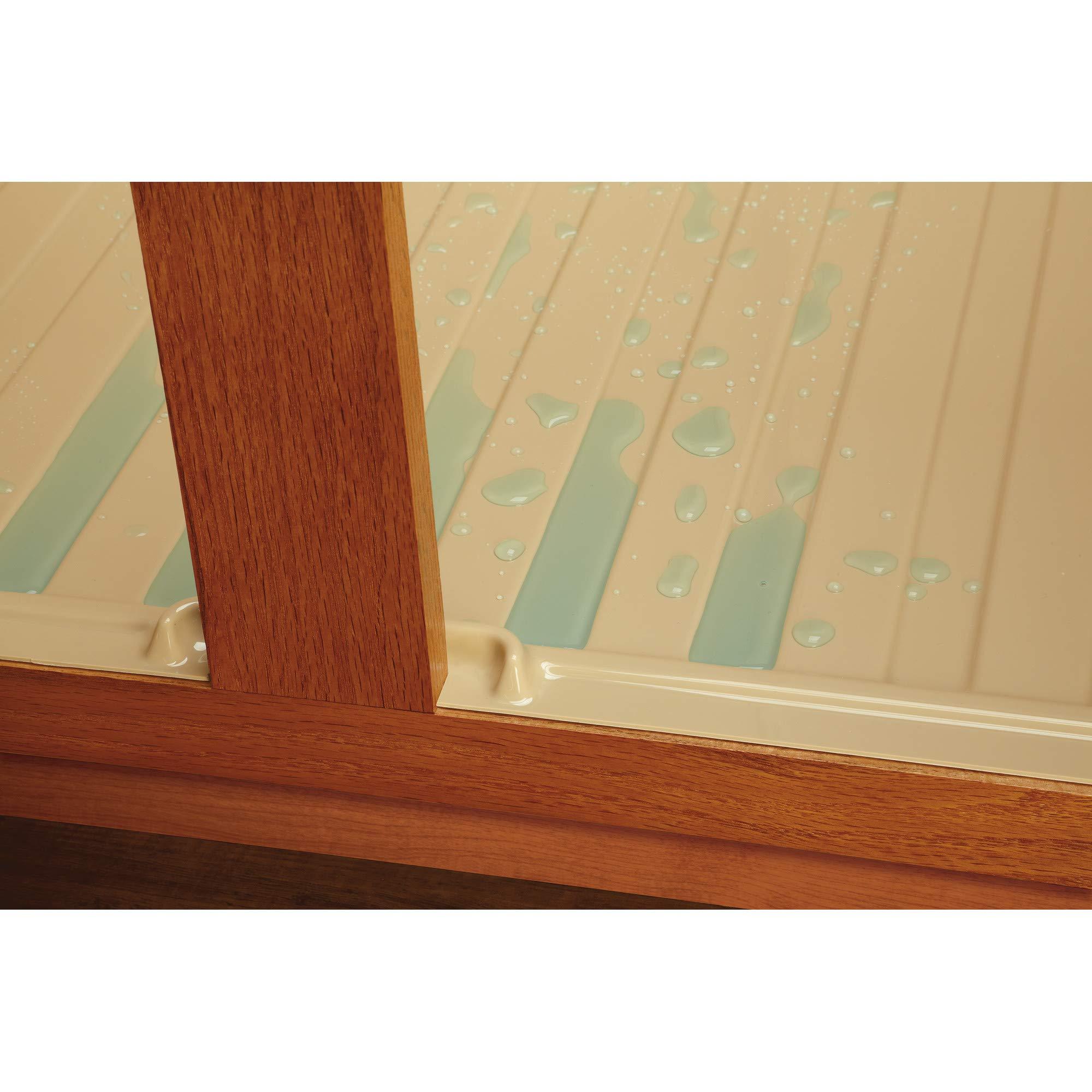 Rev-A-Shelf Rev-A-Shelf Under Sink Base Drip Tray Mat Shelf Liner for Kitchen Cabinets Protective Organization Accessory, Almond, SBDT-2730-A-1