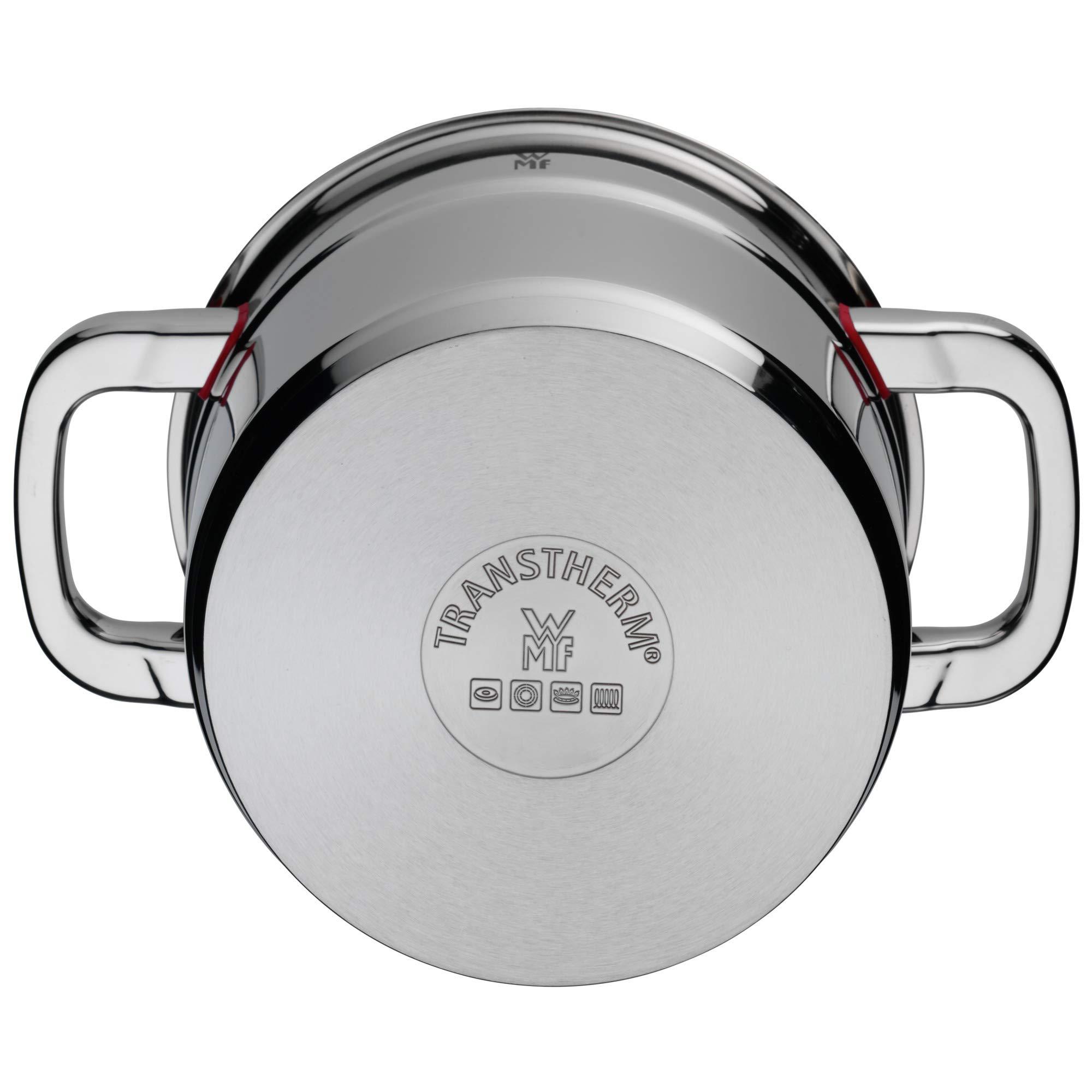 WMF WMF cookware 20 cm approx. 3,3l Premium One Inside scaling vapor hole Made in Germany Cool+ Technology metal lid Cromargan stainless steel brushed suitable for all stove tops including induction dishwasher-safe