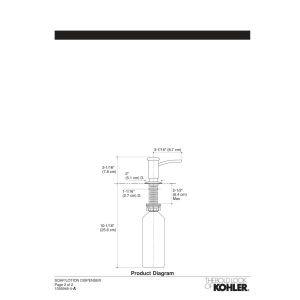 Kohler Kohler K-1895-C-SN 3-1/16\" (Height) Soap & Lotion Dispenser Polished Nickel