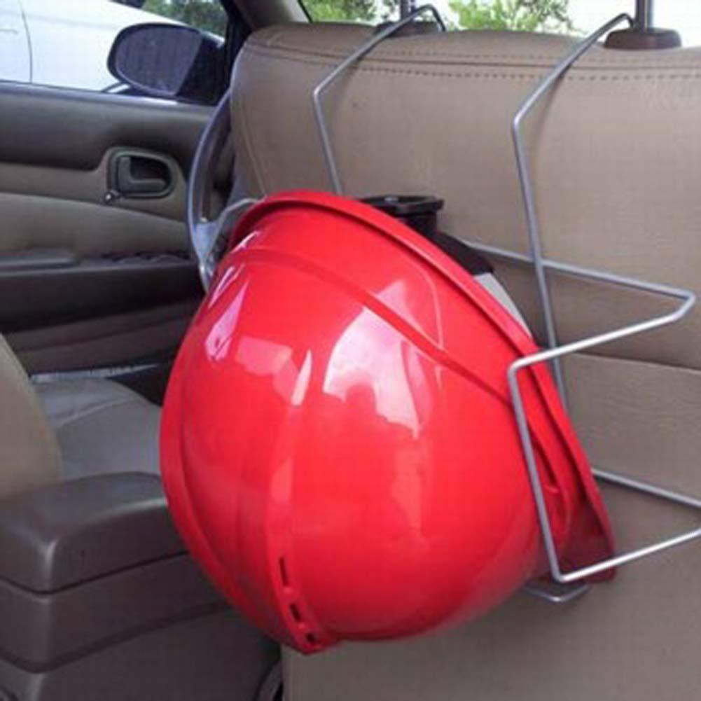 Attisstore Attisstore Hard Hat Holder for Truck Seat, Steel Hard Hat Racks with Rust Resistant Seat Back Storage, Gray