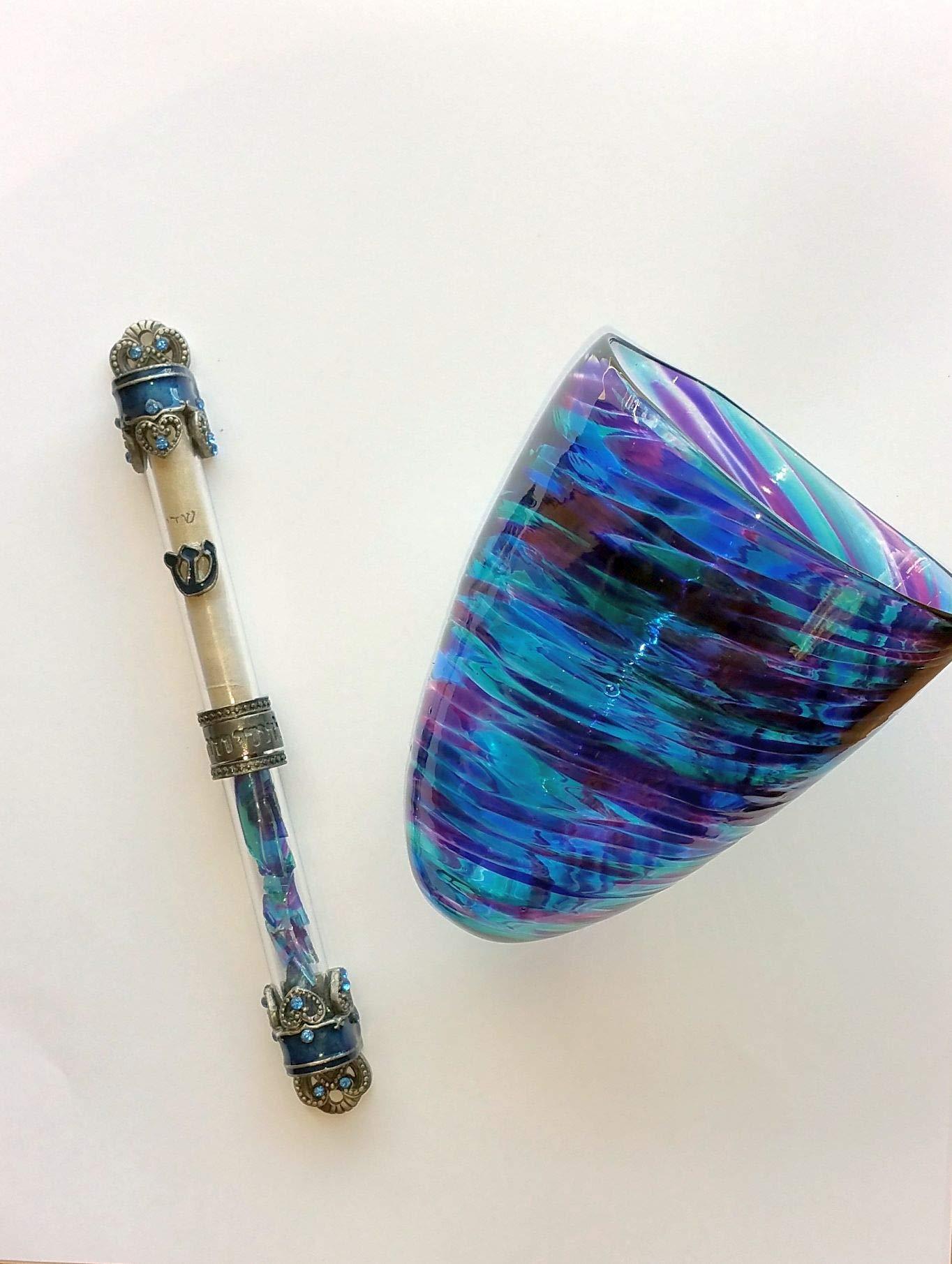 Generic Jewish Wedding Glass Breaking Kit with Heart Mezuzah