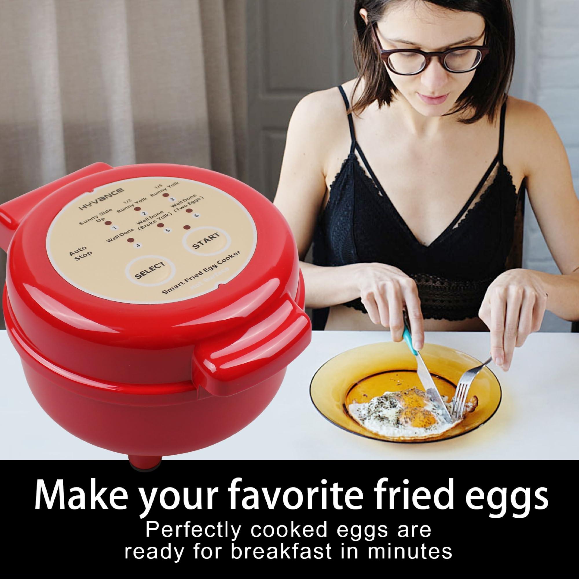 Hyvance Hyvance Smart Fried Egg Cooker, Low Heat Cooking, Make fried egg like Sunny side up, Over easy etc. It automatically stops with sound alert when done, Non stick coating, Patent applied