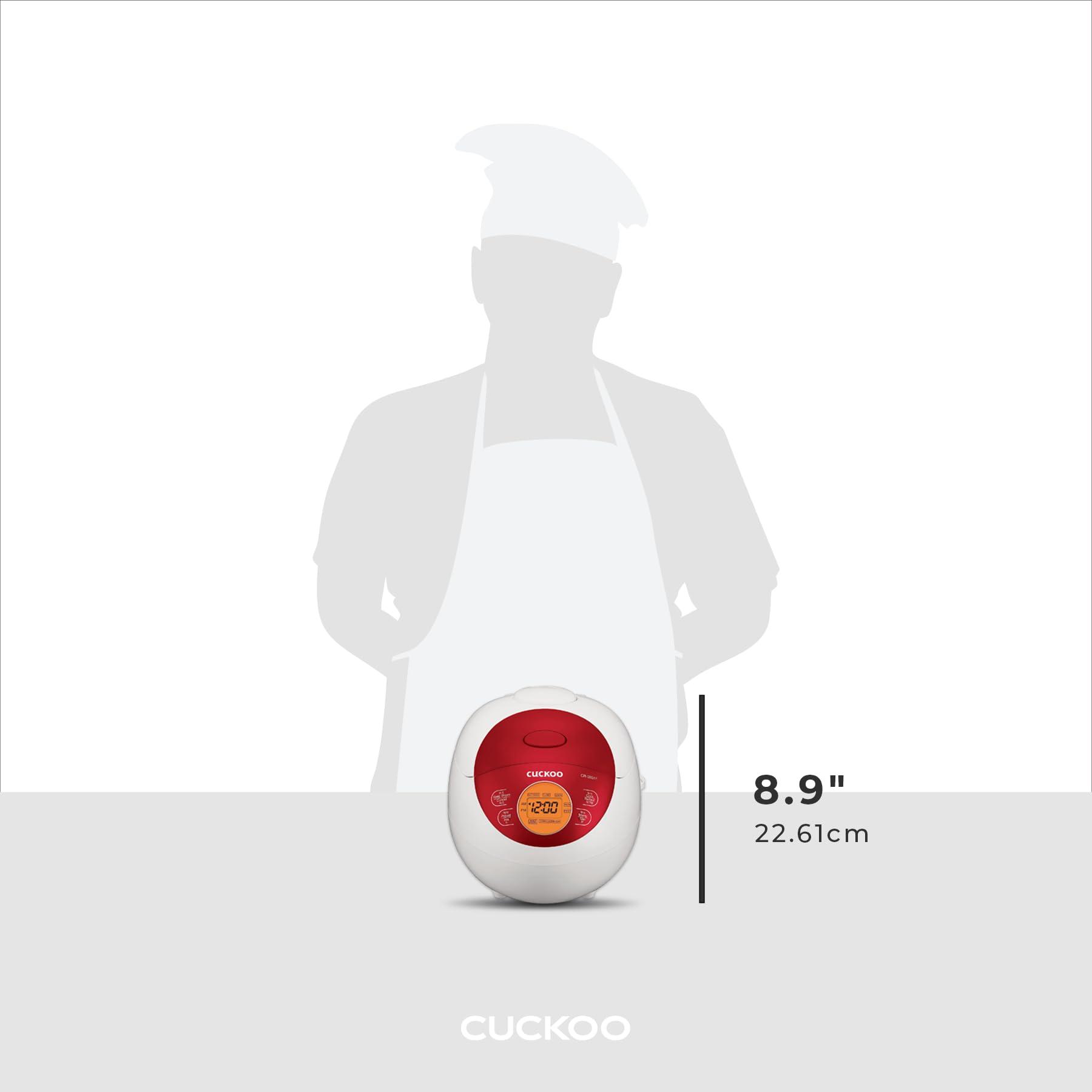 CUCKOO CUCKOO CR-0351FR Rice Cooker, 0.75 quarts, Red