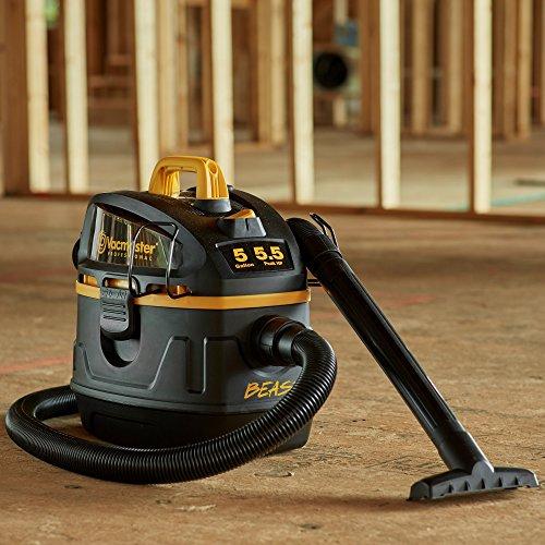 Vacmaster Vacmaster Professional - Professional Wet/Dry , 5 Gallon, Beast Series, 5.5 HP 1-7/8\" Hose Jobsite Vac (VFB511B0201), Black