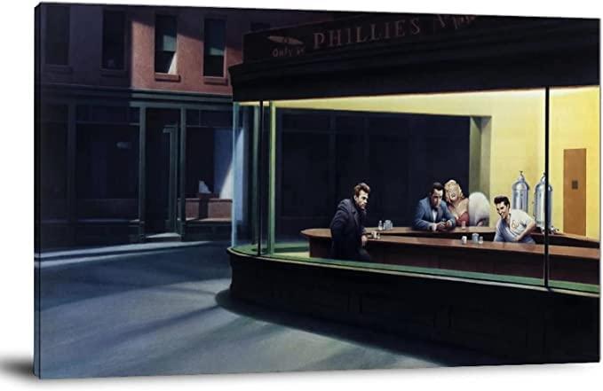 CHONGQI Boulevard of Broken Dreams Paintings Poster Artwork Print on Canvas Modern Wall Art Picture for Living Room Home Decor (unframed,24x36 inch)