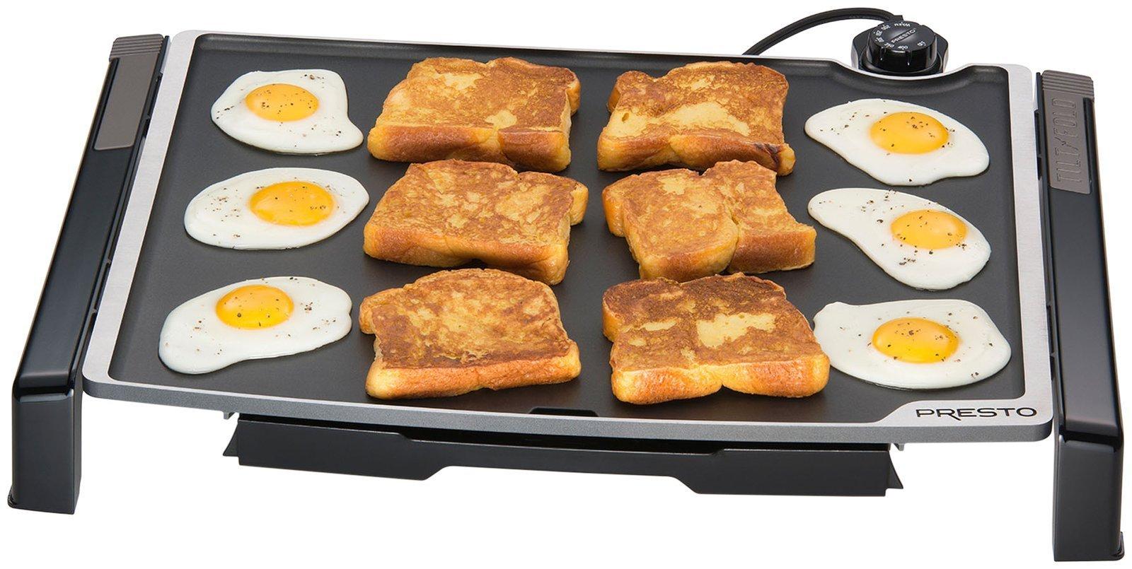 Presto Presto 07073 Electric Tilt-N-fold Griddle, 19", Black