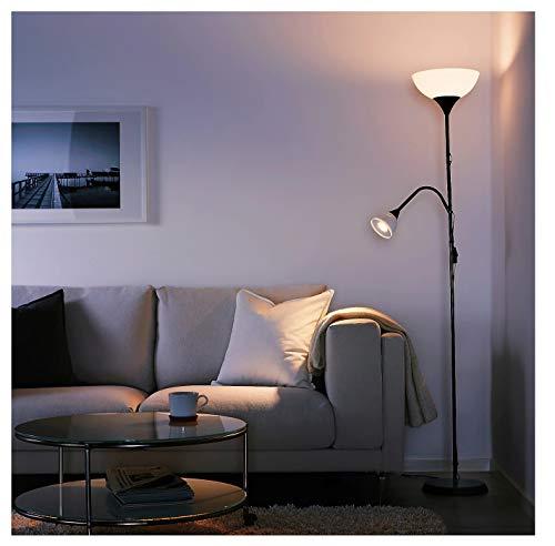 IKEA Ikea Not Floor Uplight/Reading Lamp, Black