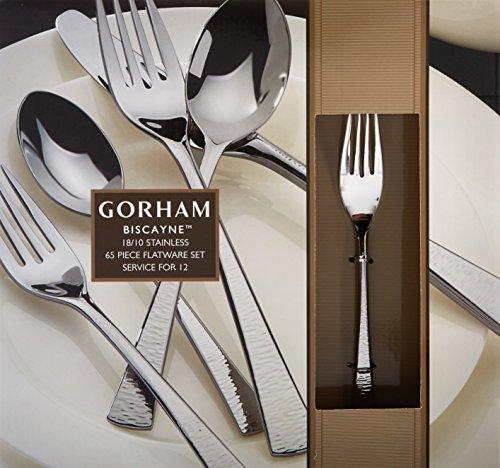 Gorham Gorham 871430 Biscayne 65-Piece Stainless Flatware Set, Silver