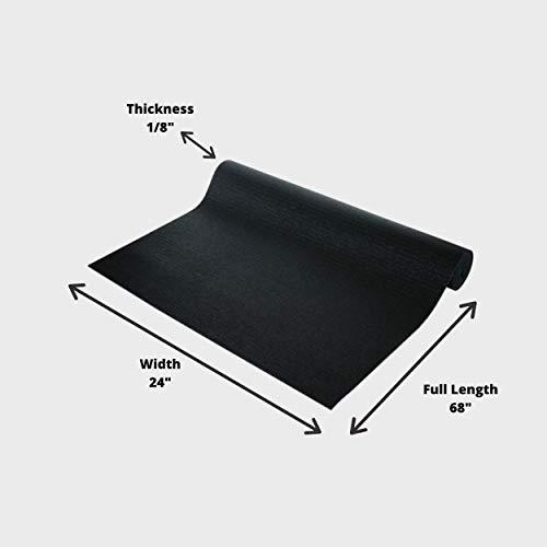 Wai Lana Yogi Mat by Wai Lana (Color: Black) - 1/8 inch Thick, Non-slip, Stylish, Latex-Free, Lightweight, Optimum Comfort