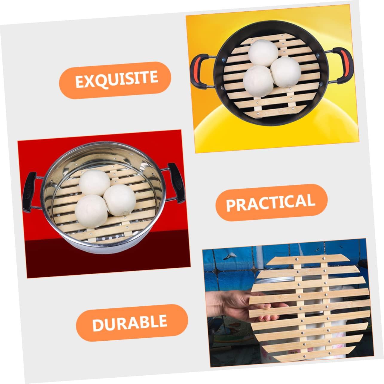 SHOWERORO SHOWERORO Steamer Tamale Dumpling Maker Machine Liners Steaming Pot Basket Wok Dumplings Steamer Instant Vegetable Steamer Microwavable Pressure Cooker Accessories Automatic Dim Rivet