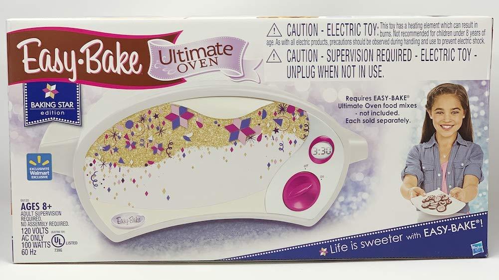 Easy Bake Oven Easy Bake Oven Easy Bake Ultimate Oven Bundle Baking Star Edition + Larger Size 13.8 Oz. 3-Pack Refill Mixes (Pizza, Whoopie Pies and Red Velvet & Strawberry Cakes) + Mini Whisk