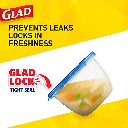Glad Glad Food Storage Containers, 24 oz, 5 Count