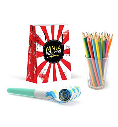 LARZN - Celebrate With an Impression LARZN - Celebrate With an Impression Premium Ninja Party Bags, Party Favor Bags, New, Treat Bags, Gift Bags, Goody Bags, Party Favors, Party Supplies, Decorations, 12 Pack