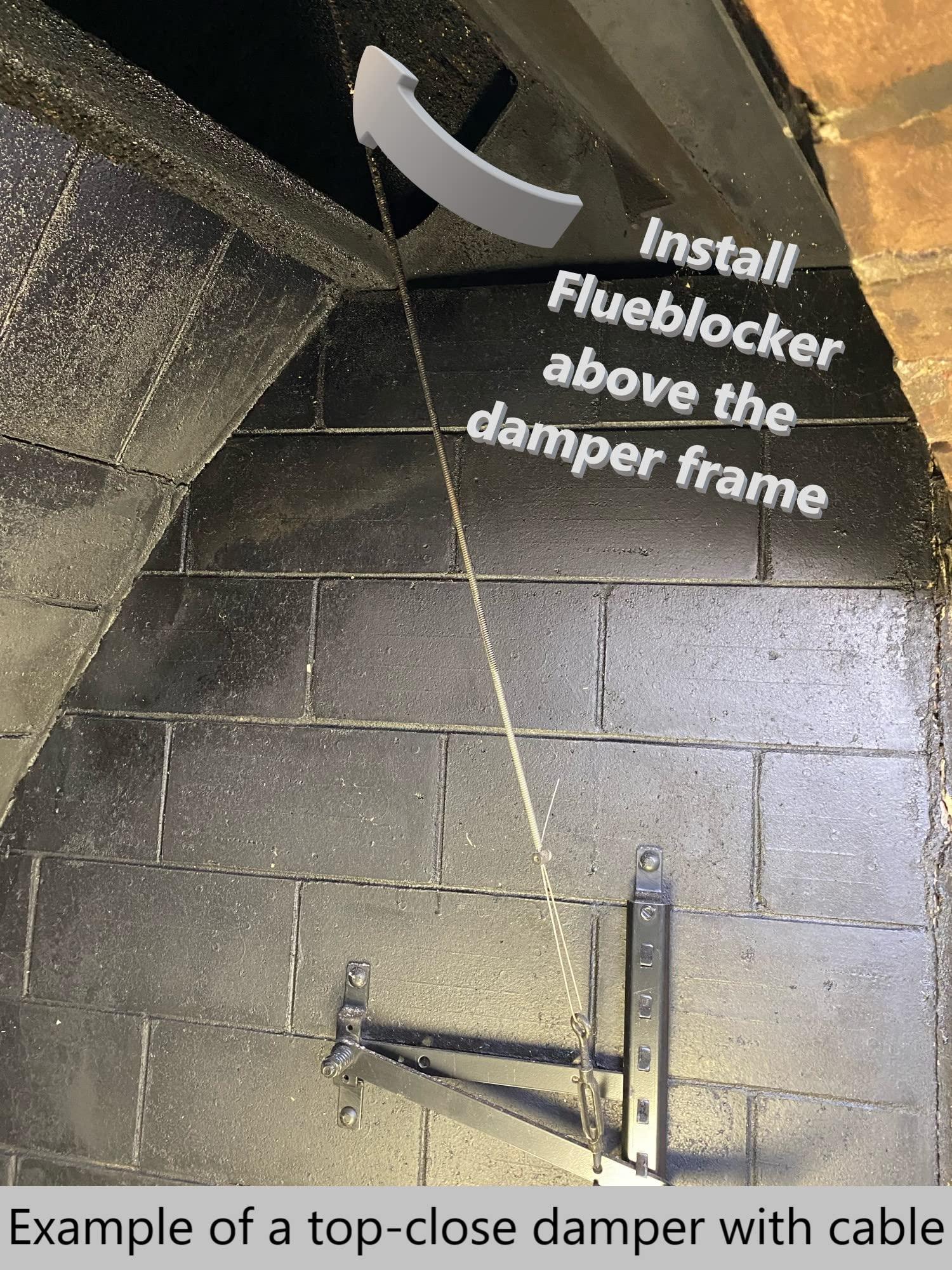 Flueblocker Flueblocker for 9"X45" Chimney Flue Chimney Sheep Fireplace Draft Stopper Plug Replacement Damper Fireplace Tool Better Than Inflatable Pillow or BalloonSave Energy Block Odor & Debris