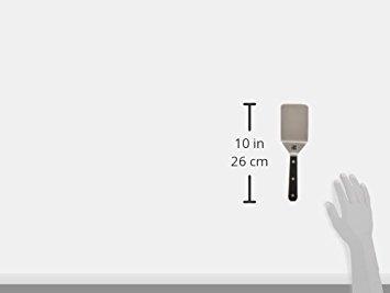 Sabatier Sabatier Triple Rivet Stainless Steel Wide Turner, 9.65-Inch, Black