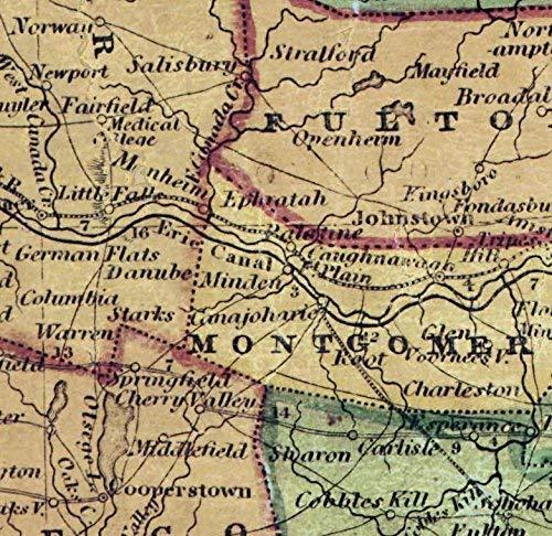 Generic New York State 1849 Map - Ensigns & Thayer Reprint