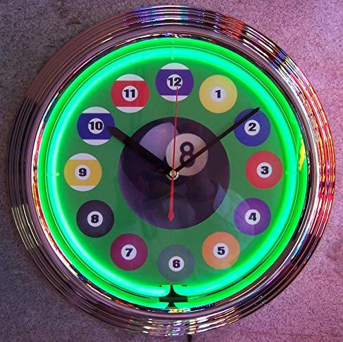 Neonetics Neonetics 8BLDBG Billiard Ball Green Neon Clock