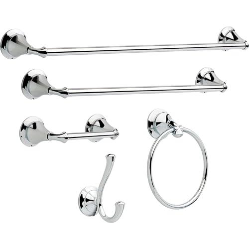 DELTA FAUCET DELTA FAUCET 79424 Linden 18 in. Wall Mount Towel Bar Bath Hardware Accessory in Polished Chrome