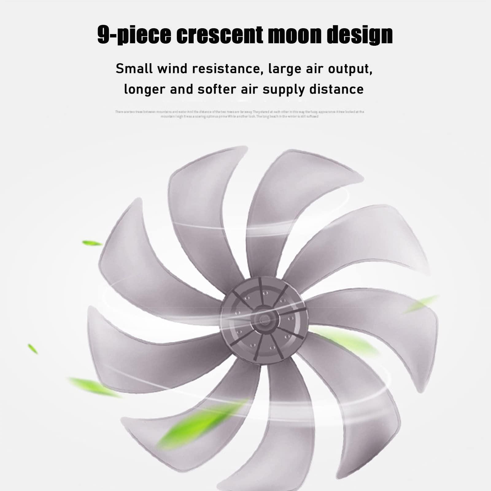 HomeLoft Basics Wall Mount Fan, 16 Inch 9 Blades 3 Speeds Wall Fan with Remote Control, Adjustable 120 Degree Oscillating 8 Hour Timer, Household Wall Mount Fans