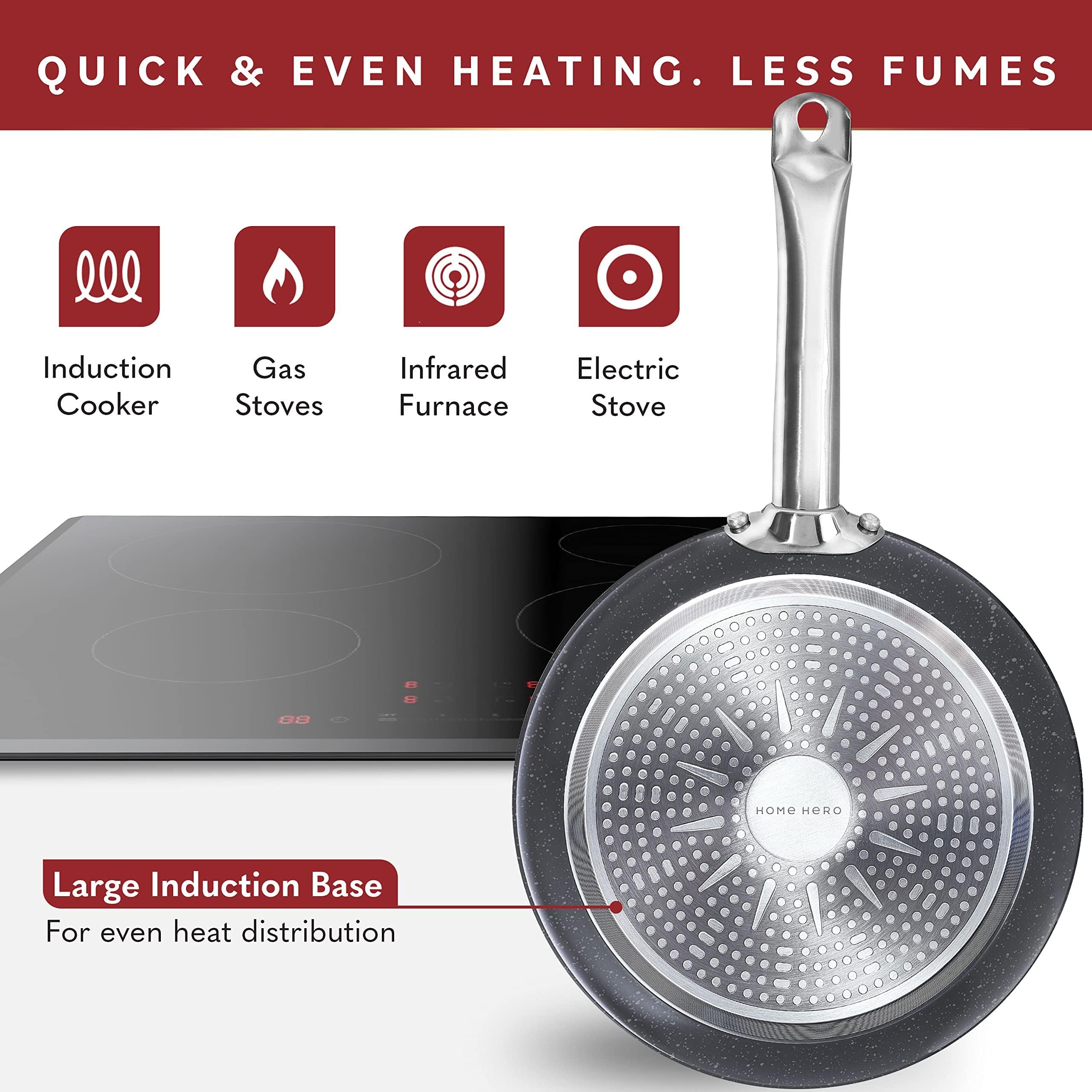 Home Hero Home Hero 54 Pcs Stainless Steel Kitchen Utensils Set + 23 Pcs Pots and Pans Set Non Stick