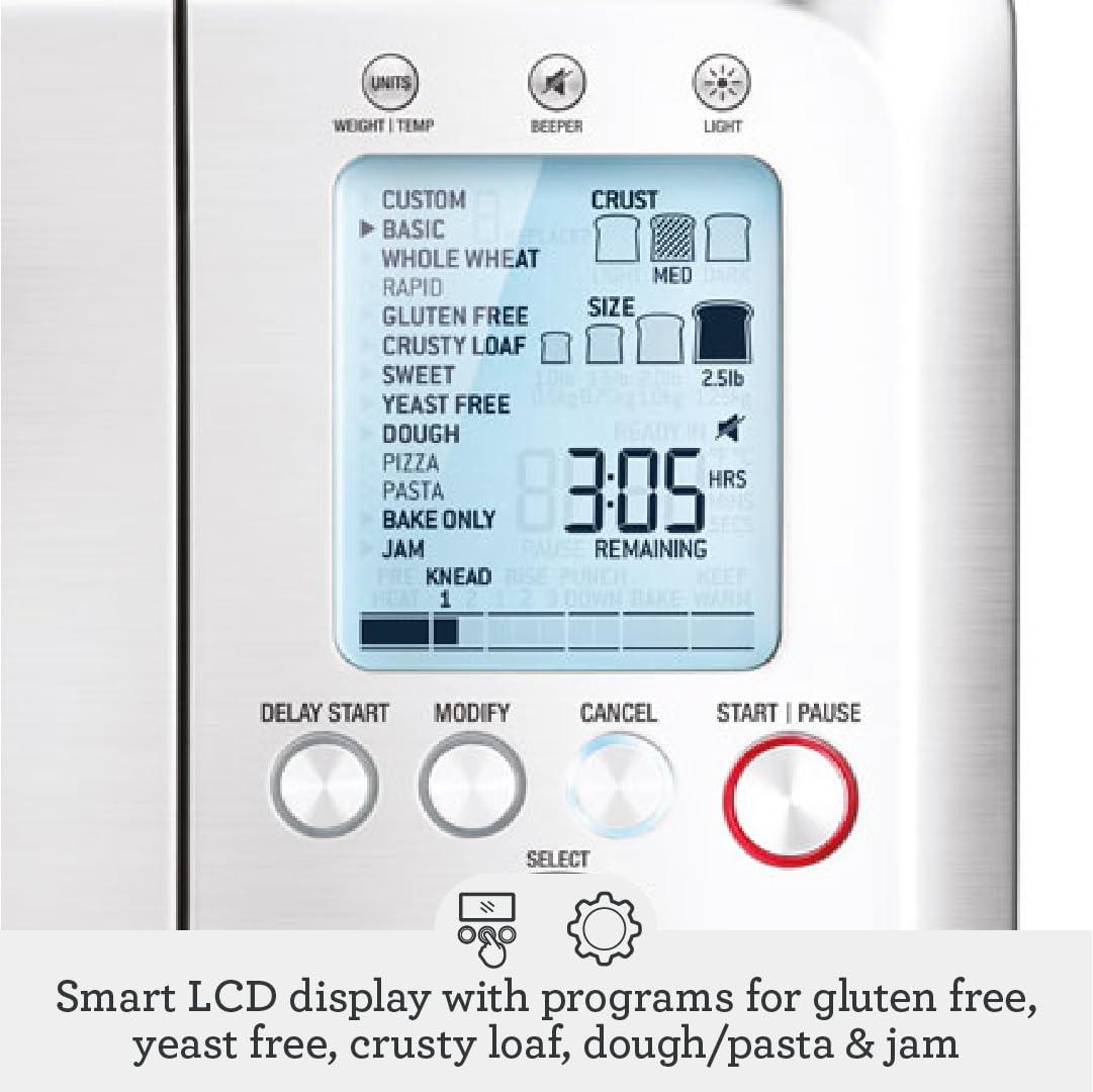 Breville Breville Custom Loaf Bread Maker BBM800XL, Brushed Stainless Steel