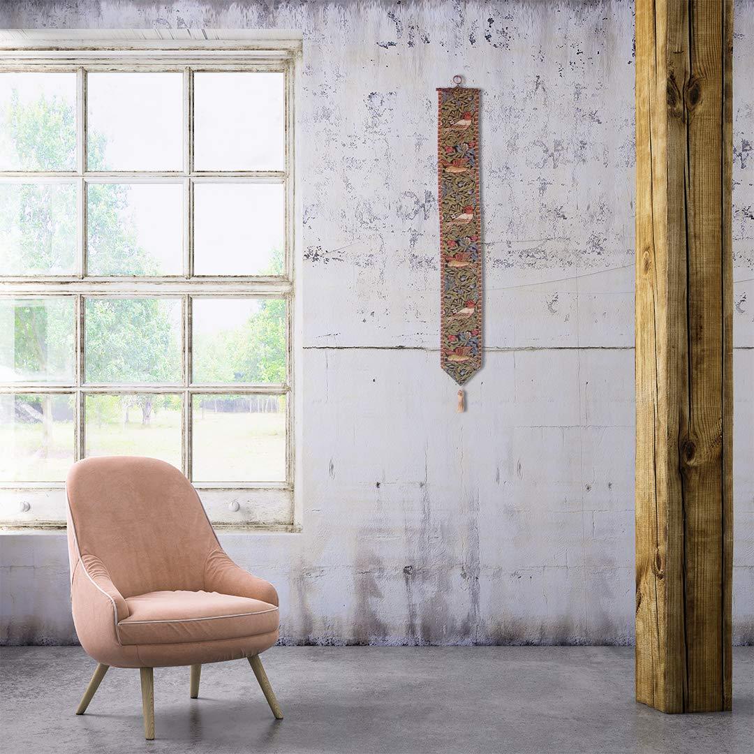 C Charlotte Home Furnishings Inc C Charlotte Home Furnishings Inc Birds I Tapestry Bell Pull - 6 in. x 42 in. Cotton/Viscose/Polyester by William Morris