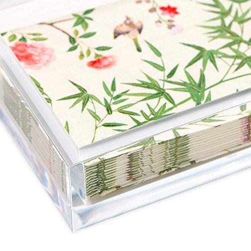 Caspari Caspari Napkin Holder, Guest Towel, Clear