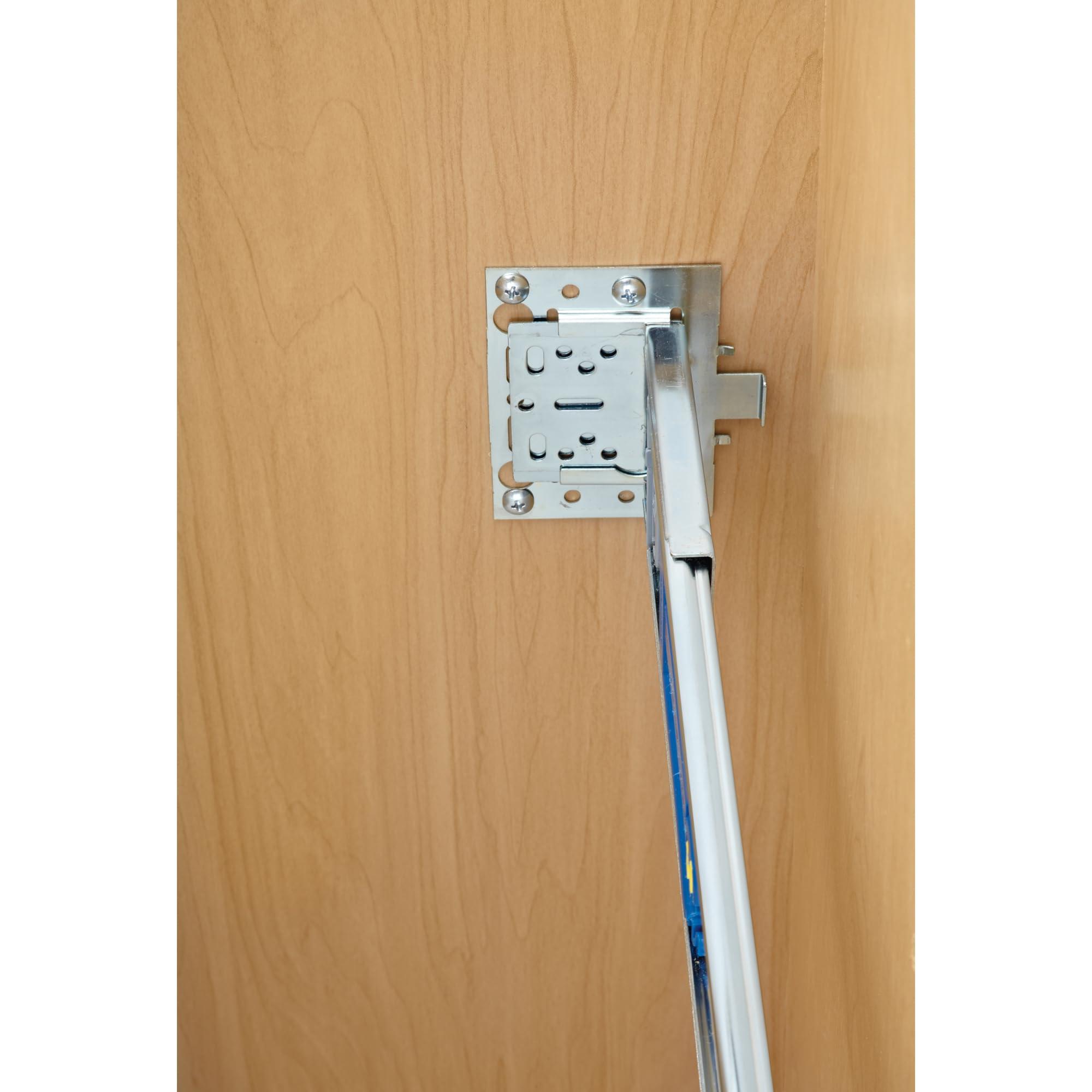 Rev-A-Shelf Rev-A-Shelf Double Pull Out Under Cabinet Trash Can w/Soft-Close, 35 Qt Garbage Bin for 15\" x 1.5\" Face Frame, Silver, 4WCTM-18BBSCDM2