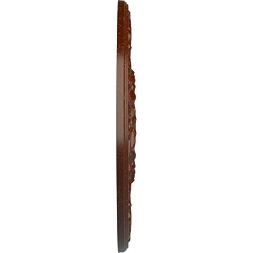 Ekena Millwork Ekena Millwork CM27SYBMC Sydney Ceiling Medallion, 27 3/4\"OD x 2\"P (Fits Canopies up to 5 3/4\"), Hand-Painted Burnished Mahogany Crackle