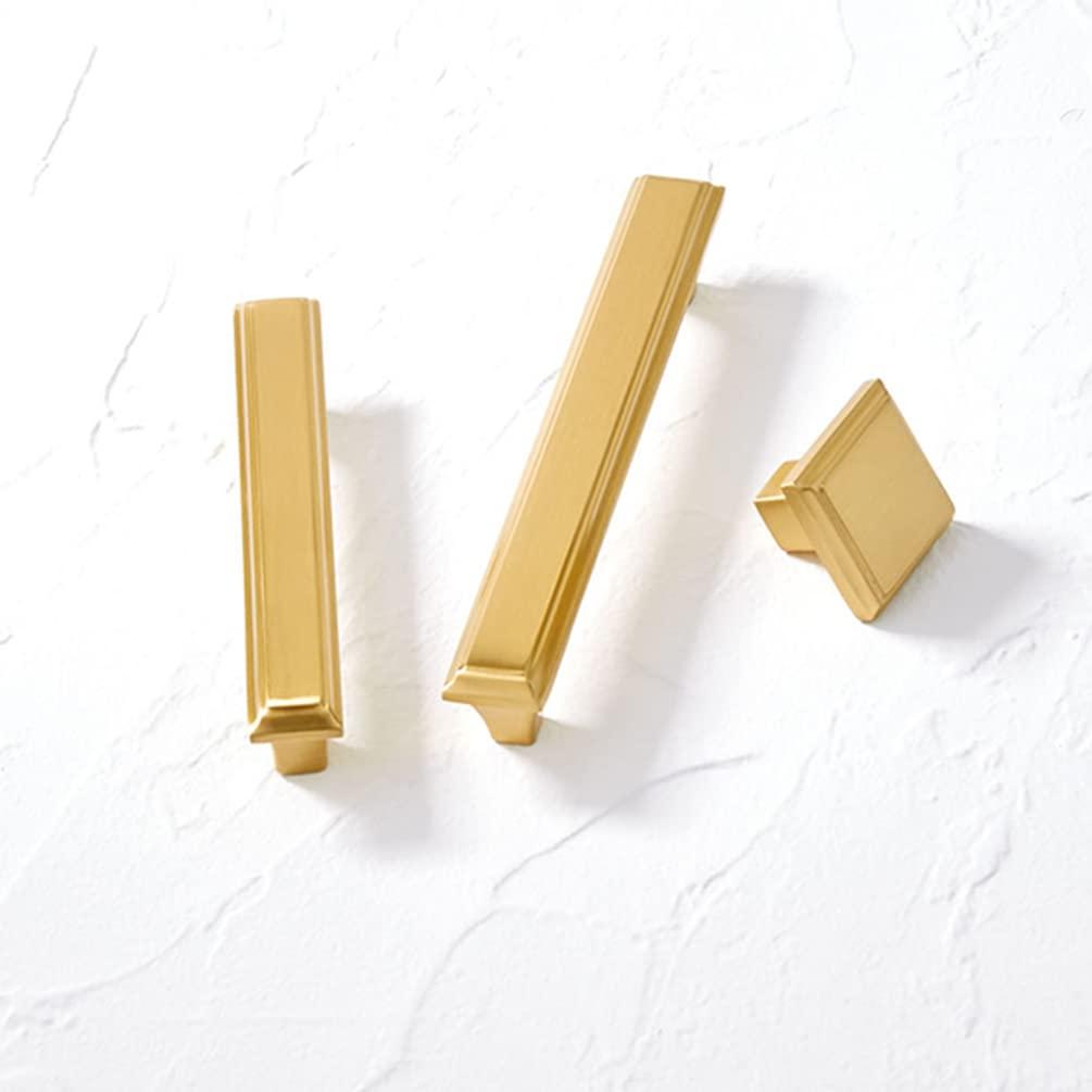 ZerHoc Cupboard handles,handles for cupboards & draws,2 Pcs Gold Furniture Drawer Handles, Small Pull Door Knobs with Screws, Furniture Drawer Handles, Cupboard Door Handles for Office, Furniture Cabinet, D
